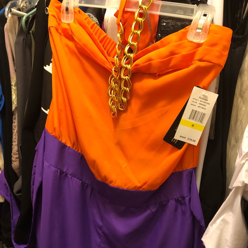 Art Deco Romper with Chain